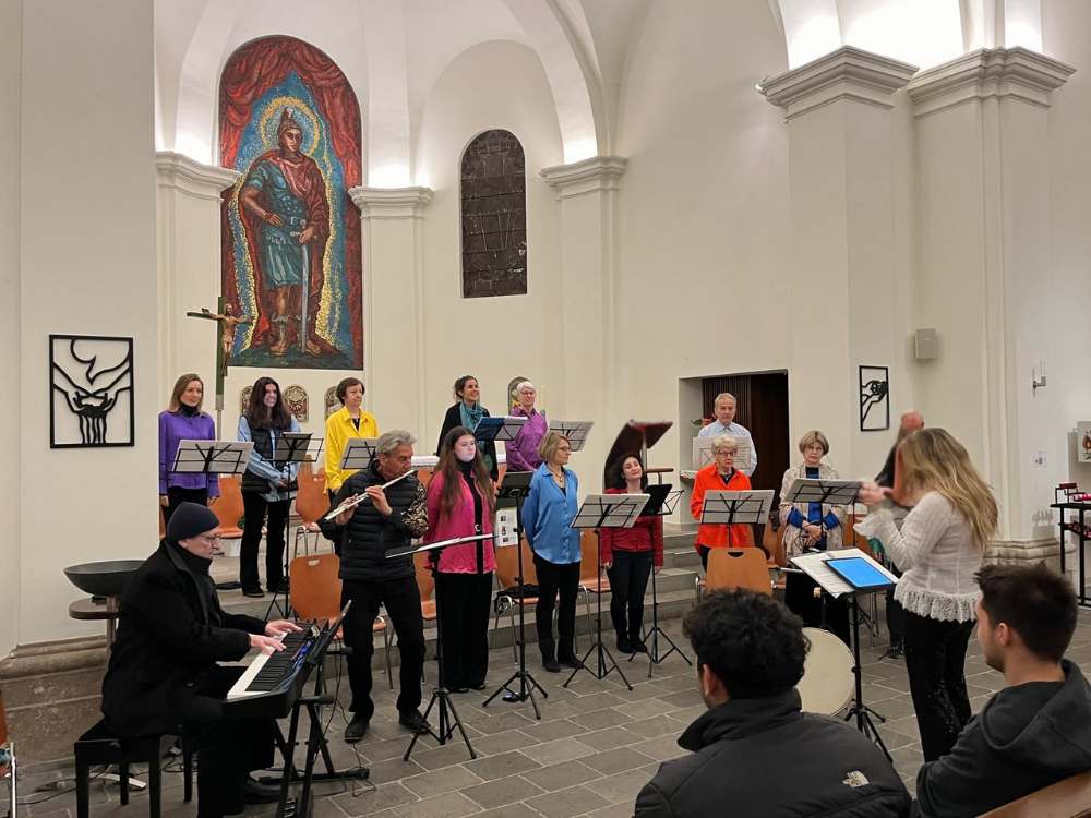 Chorale Veyrivox en répétition